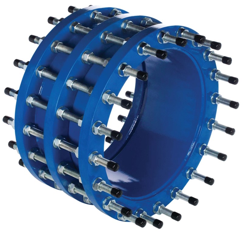 Демонтажная вставка AVK трехфланцевая DN2200, PN10 (ДУ2200, РУ10) Из низкоуглеродистой стали