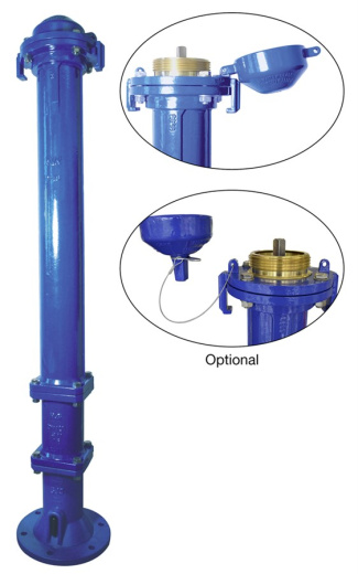Гидрант пожарный подземный AVK серия 35/72-003, ГОСТ, DN 125, PN10, H=2250 мм.