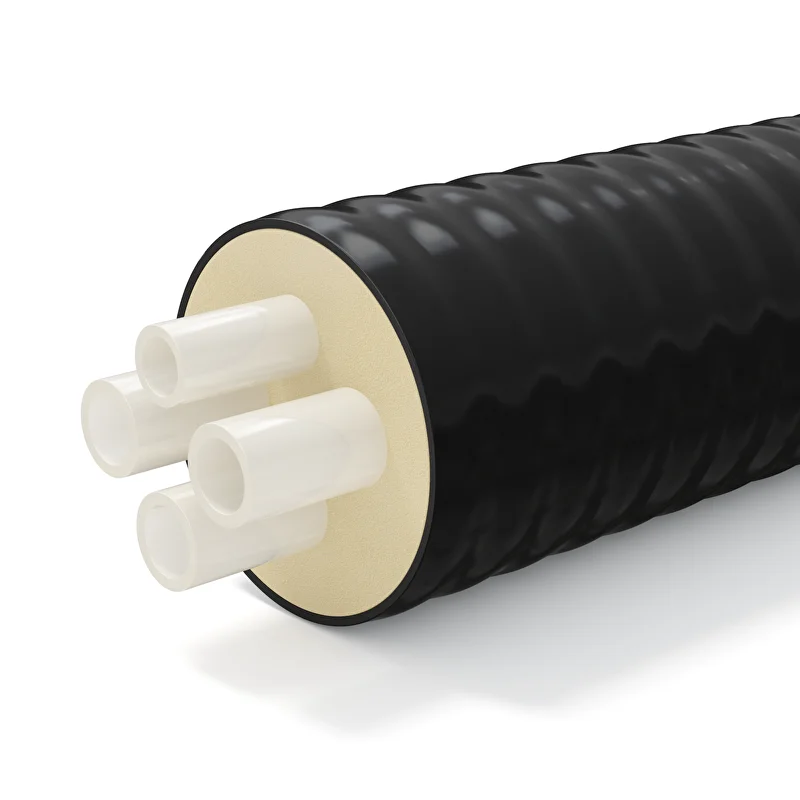 Труба ТВЭЛ-ПЭКС-4 в ППУ изоляции