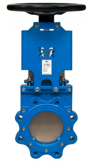 Задвижка шиберная ножевая AVK серия 702/10 PN4 DN600 с невыдвижным штоком и маховиком