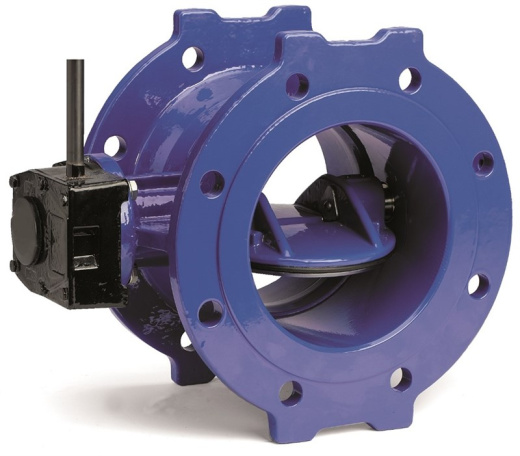 Затвор дисковый AVK с двойным эксцентриком серия 756/106-146 PN10 DN600 с интегрированным седлом, редуктор (IP68)