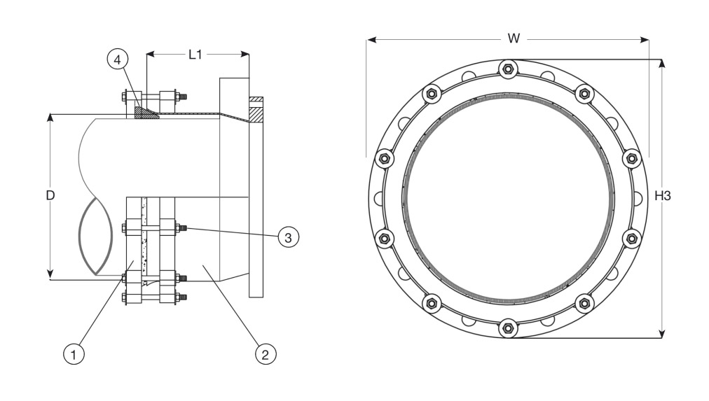 ФЛАНЦЕВЫЙ AДАПТЕР SUPER HYDRO ФЛАНЦЕВЫЙ AДАПТЕР SUPER HYDRO