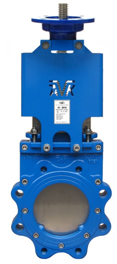 Задвижка шиберная ножевая AVK серия 702/50 PN10 DN50 с ISO-фланцем под электропривод