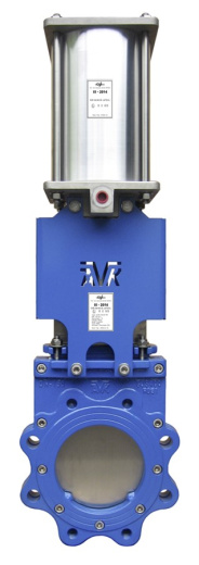 Задвижка шиберная ножевая AVK серия 702/40 PN10 DN50  с пневмоприводом